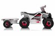 Vaikiškas akumuliatorinis keturratis su priekaba Super Toys Quad XMX630T, baltas цена и информация | Elektromobiliai vaikams | pigu.lt