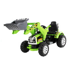 Vaikiškas akumuliatorinis traktorius Super Toys JS328A, žalias kaina ir informacija | Elektromobiliai vaikams | pigu.lt