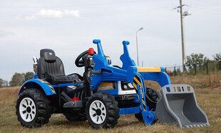 Vaikiškas akumuliatorinis traktorius Super Toys JS328A, mėlynas цена и информация | Электромобили для детей | pigu.lt