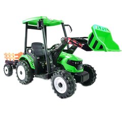 Vaikiškas akumuliatorinis traktorius Super Toys JS-3158B-24V, žalias kaina ir informacija | Elektromobiliai vaikams | pigu.lt