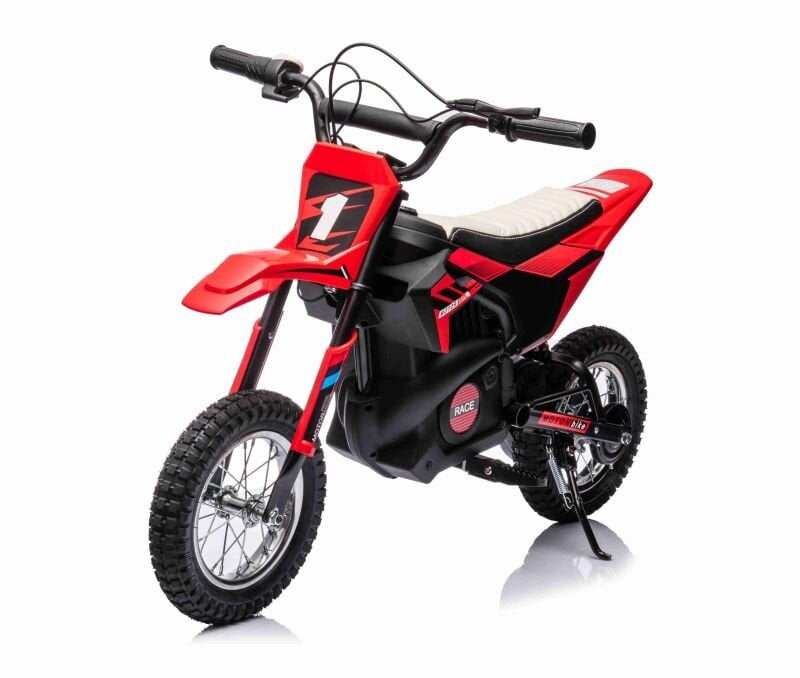 Vaikiškas akumuliatorinis krosinis motociklas Super Toys BDM-0952-24, raudonas kaina ir informacija | Elektromobiliai vaikams | pigu.lt