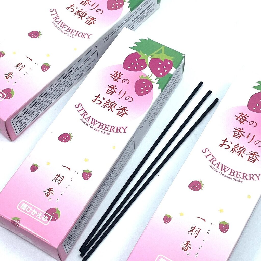 Japoniški smilkalai Ichigoko Strawberry, Baieido, 30gr kaina ir informacija | Namų kvapai | pigu.lt