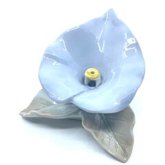 Japoniškas keramikinis smilkalų laikiklis Baieido Calla Lily Blue, 1 vnt. kaina ir informacija | Namų kvapai | pigu.lt