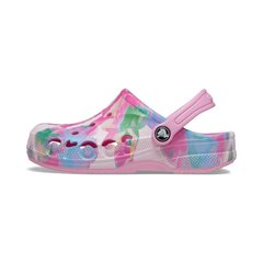 Šlepetės mergaitėms Crocs™ Baya 209728 308043, rožinės цена и информация | Детские тапочки, домашняя обувь | pigu.lt