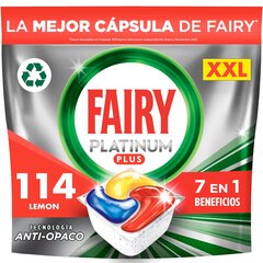 Fairy indaplovių tabletės Platinum Plus All In One Lemon, 114 vnt. цена и информация | Средства для мытья посуды | pigu.lt