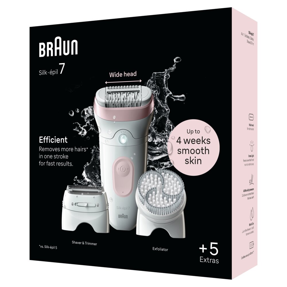 Braun Silk-Epil 7 SE7-060 цена и информация | Epiliatoriai | pigu.lt