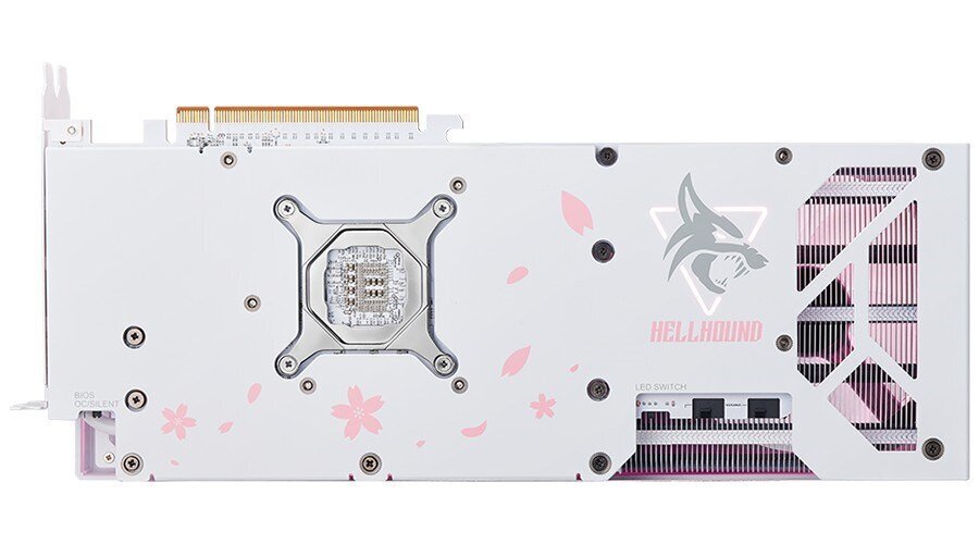 PowerColor Hellhound Sakura AMD Radeon RX 7800 XT (RX 7800 XT 16G-L/OC/SAKURA) kaina ir informacija | Vaizdo plokštės (GPU) | pigu.lt