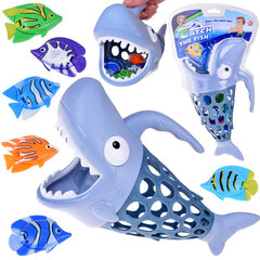 Žuvų gaudymo krepšys Ryklys, įvairių spalvų, 27x16 cm kaina ir informacija | Vandens, smėlio ir paplūdimio žaislai | pigu.lt