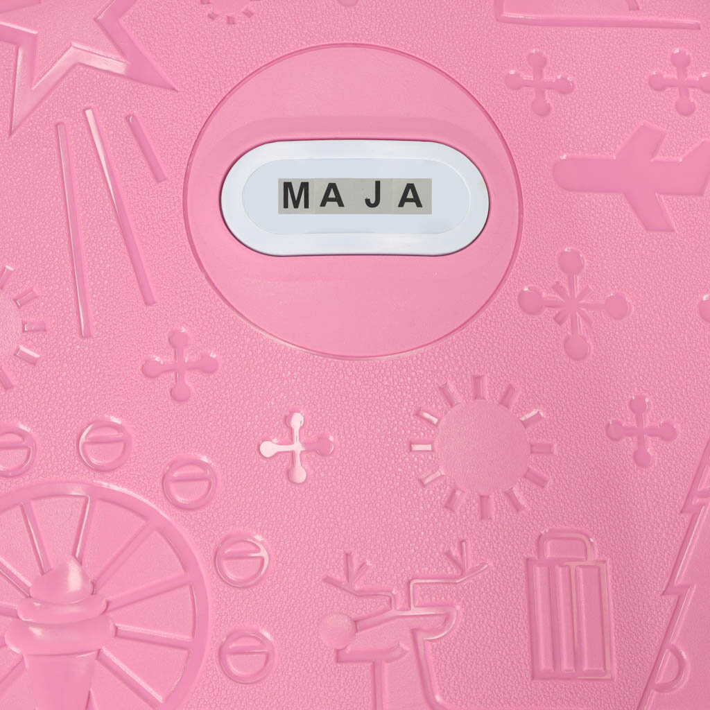Vaikiškas kelioninis lagaminas ant ratukų, rožinis kaina ir informacija | Lagaminai, kelioniniai krepšiai | pigu.lt