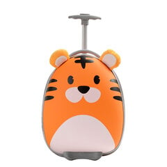 Детский чемодан-тележка, тигр цена и информация | Чемоданы, дорожные сумки  | pigu.lt