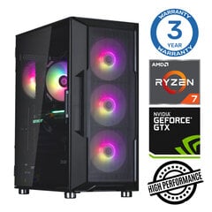 Intop Ryzen 7 5700X 32GB 1TB SSD M.2 NVME+2TB GTX1650 4GB no-OS kaina ir informacija | Stacionarūs kompiuteriai | pigu.lt