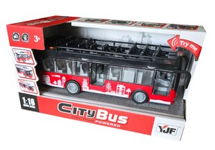 Žaislinis autobusas su garsais ir šviesomis 4684, raudonas kaina ir informacija | Žaislai berniukams | pigu.lt