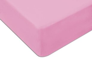 Водонепроницаемая простыня с резиной 140х70 см, светло-розовая цена и информация | Простыни | pigu.lt