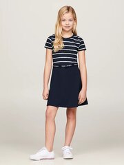 Платье TOMMY HILFIGER Essential Skater Dress KG0KG077760A6 540125568 цена и информация | Платья для девочек | pigu.lt