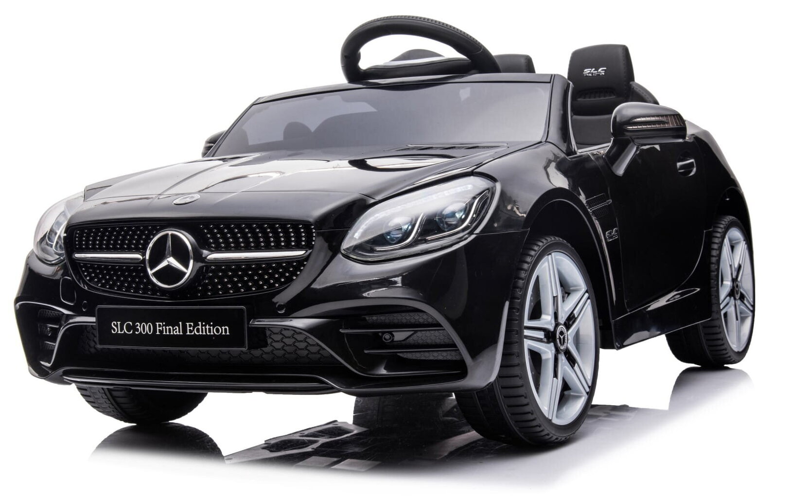 Dvivietis vaikiškas elektromobilis Mercedes Benz SLC300, juodas цена и информация | Elektromobiliai vaikams | pigu.lt