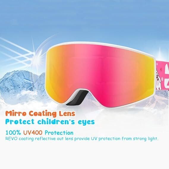 Slidinėjimo akiniai EXP Vision, rožiniai kaina ir informacija | Slidinėjimo akiniai | pigu.lt