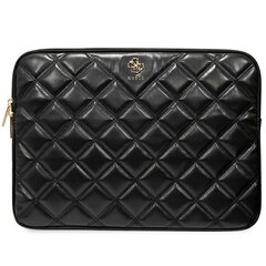 Guess Sleeve GUCS16ZPSQSSGK 16" czarny|black Quilted 4G kaina ir informacija | Moteriškos rankinės | pigu.lt