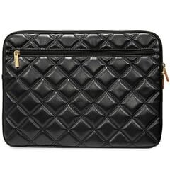 Guess Sleeve GUCS16ZPSQSSGK 16" czarny|black Quilted 4G kaina ir informacija | Moteriškos rankinės | pigu.lt