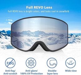 EXP VISION Лыжные очки, очки для сноуборда OTG цена и информация | Лыжные очки | pigu.lt