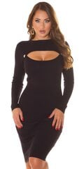 Suknelė moterims RM2097L-1, juoda цена и информация | Платья | pigu.lt