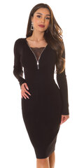 Suknelė moterims RM3891-1, juoda kaina ir informacija | Suknelės | pigu.lt