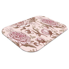 Apsauginis grindų kilimėlis Decormat Rožiniai bijūnai, 120x90 cm, įvairių spalvų kaina ir informacija | Biuro kėdės | pigu.lt