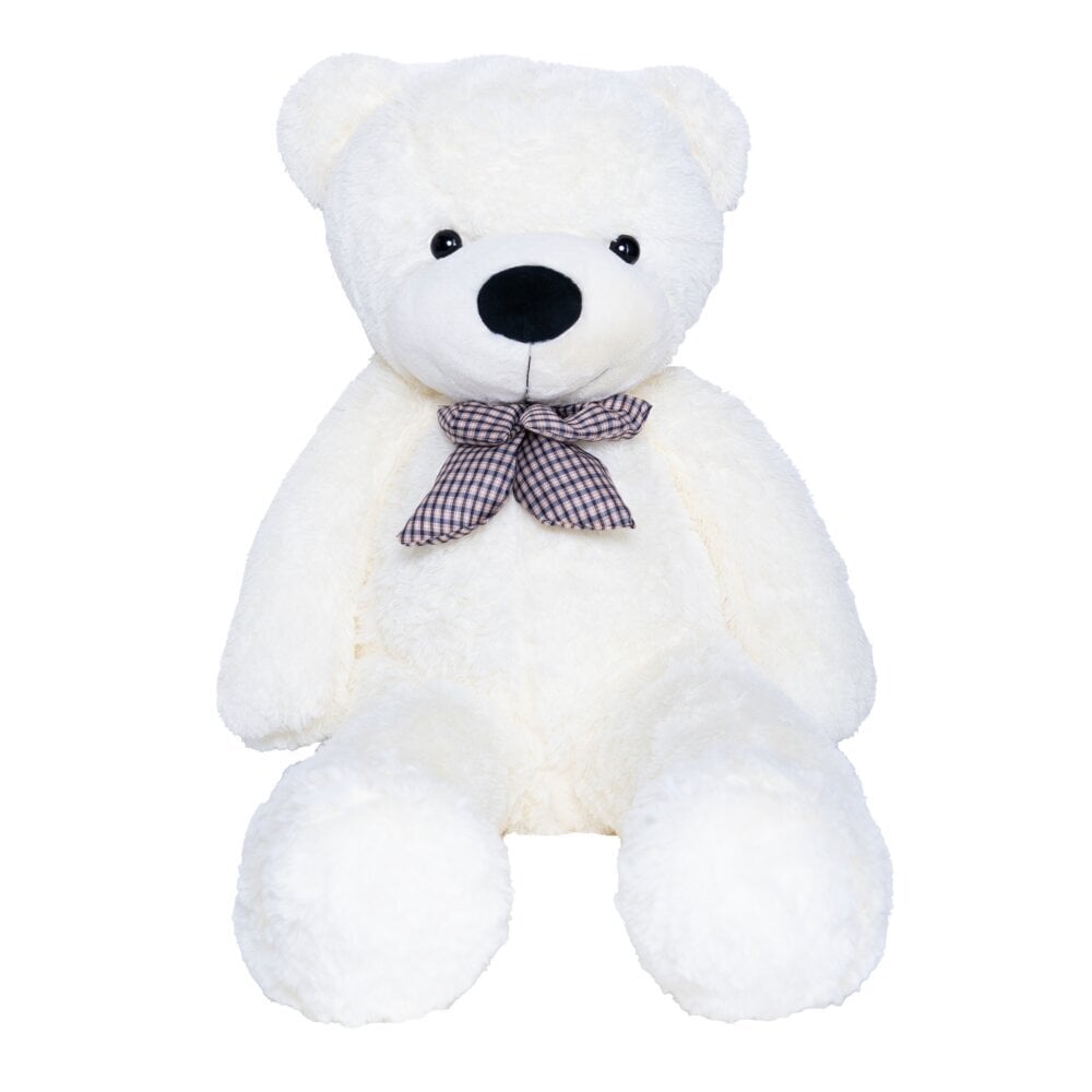 Pliušinis meškinas MKS White Teddy, 60 cm, baltas kaina ir informacija | Minkšti (pliušiniai) žaislai | pigu.lt