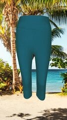 Леггинсы-бриджи для женщин Kinga, синие цена и информация | Женские брюки | pigu.lt