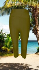 Леггинсы-бриджи для женщин Kinga, зеленые цена и информация | Женские брюки | pigu.lt