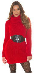 Suknelė moterims RM24924-4, raudona kaina ir informacija | Suknelės | pigu.lt