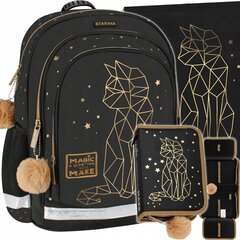 Рюкзак школьный Starpak gold cat, комплект цена и информация | Школьные рюкзаки, спортивные сумки | pigu.lt