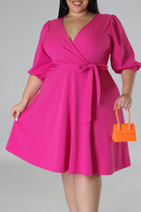 Suknelė moterims PL61714-6, rožinė цена и информация | Платья | pigu.lt