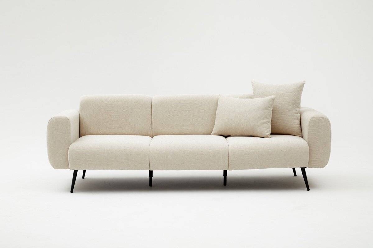 Sofa Side, smėlio spalvos цена и информация | Sofos | pigu.lt