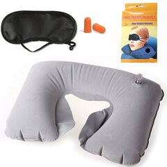 Надувная подушка для путешествий + повязка на глаза Perf Perform цена и информация | Подушки | pigu.lt