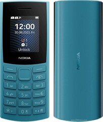 Prekė su pažeista pakuote. Nokia 105 2023 Cyan kaina ir informacija | Mobilieji telefonai, foto ir video prekės su pažeista pakuote | pigu.lt