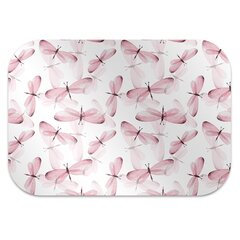 Apsauginis grindų kilimėlis Decormat Pink Dragonfly, 140x100 cm, įvairių spalvų kaina ir informacija | Biuro kėdės | pigu.lt