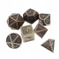 Набор из 7 металлических антикварных кубиков для ролевой игры "Тайна цена и информация | Настольные игры, головоломки | pigu.lt