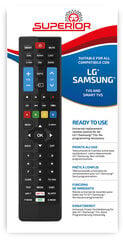 Superior Electronics LG/Samsung Smart цена и информация | Аксессуары для телевизоров и Smart TV | pigu.lt