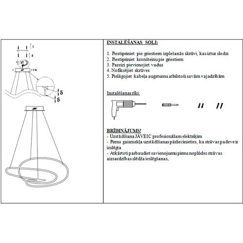 Visional pakabinamas šviestuvas Altamerea kaina ir informacija | Pakabinami šviestuvai | pigu.lt