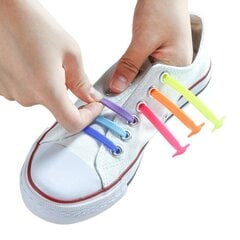 Силиконовые шнурки, Коричневый цвет цена и информация | Средства для ухода за одеждой и обувью | pigu.lt
