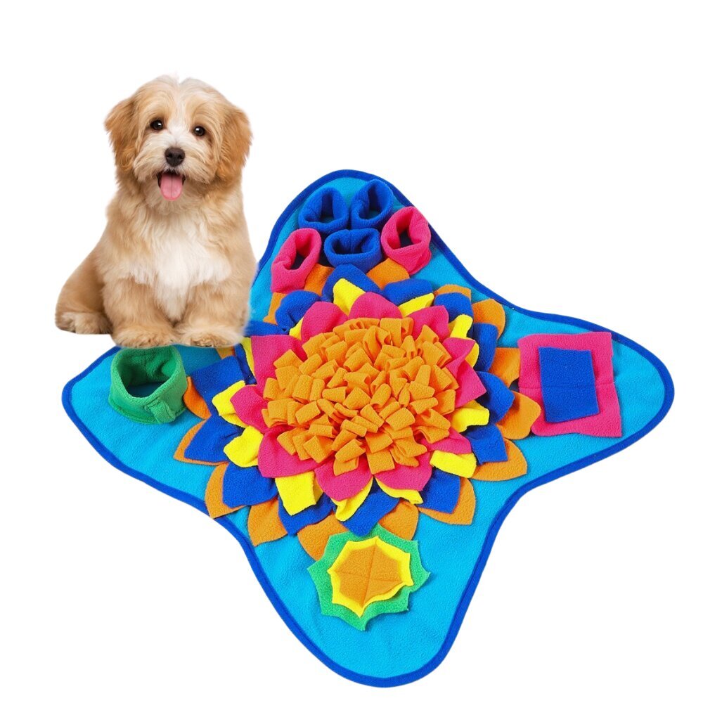 Interaktyvus kilimėlis šunims, 48x48 cm, mėlynas цена и информация | Dresūros priemonės šunims | pigu.lt