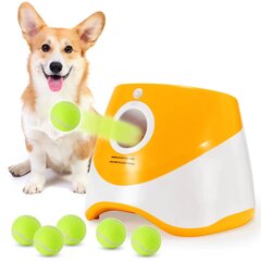 Šunų kamuoliukų mėtytuvas, geltonas цена и информация | Игрушки для собак | pigu.lt