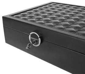 Каскадная коробка для часов-органайзера L черный 8896 цена и информация | Детали интерьера | pigu.lt