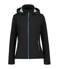 Icepeak женская куртка из софтшелла Brenham 54970-4*999, черный/мятный 6438549277579 цена и информация | Женские куртки | pigu.lt
