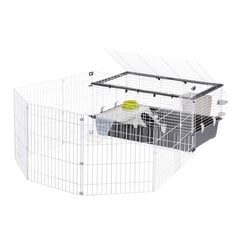Клетка для кроликов Ferplast Parkhome, разных размеров, серая/белая цена и информация | Клетки и аксессуары для грызунов | pigu.lt