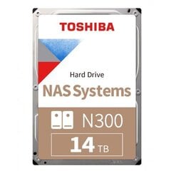 Toshiba N300 NAS (HDEXW10ZNA51F) kaina ir informacija | Vidiniai kietieji diskai (HDD, SSD, Hybrid) | pigu.lt