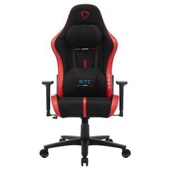 Žaidimų kėdė Onex Stc Alcantara L, juoda/raudona kaina ir informacija | Biuro kėdės | pigu.lt