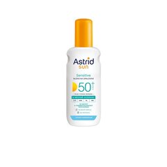 Purškiamas savaiminio įdegio losjonas Astrid Sun Sensitiv SPF 50+, 150 ml kaina ir informacija | Savaiminio įdegio kremai | pigu.lt