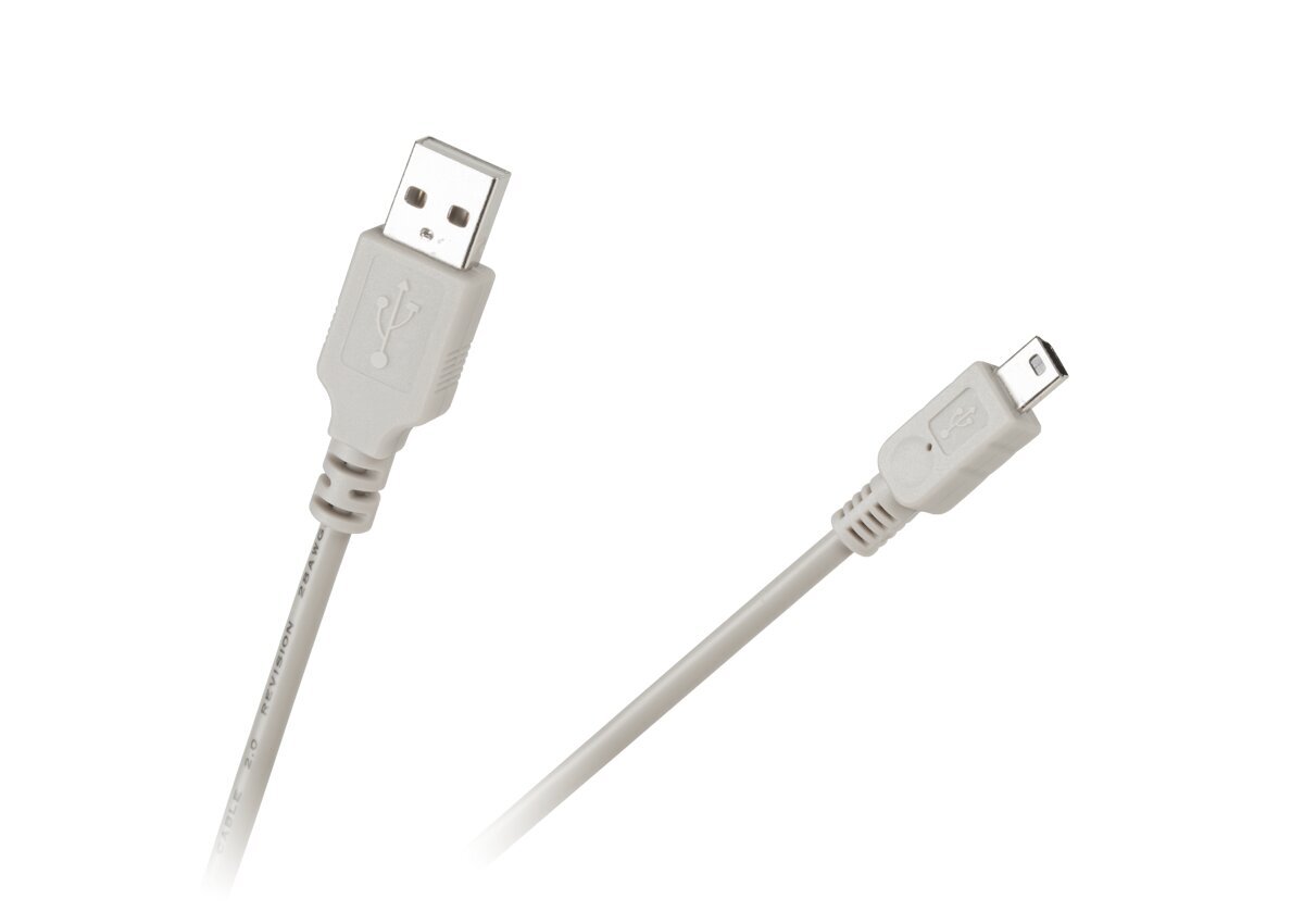 Cabletech USB-A/miniUSB, 1.8 m kaina ir informacija | Kabeliai ir laidai | pigu.lt