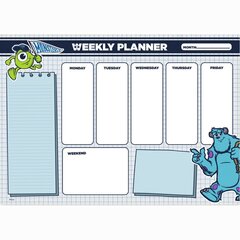 Savaitės planavimo kalendorius Pixar: Monster, 21x29.7 cm kaina ir informacija | Kalendoriai, darbo knygos | pigu.lt